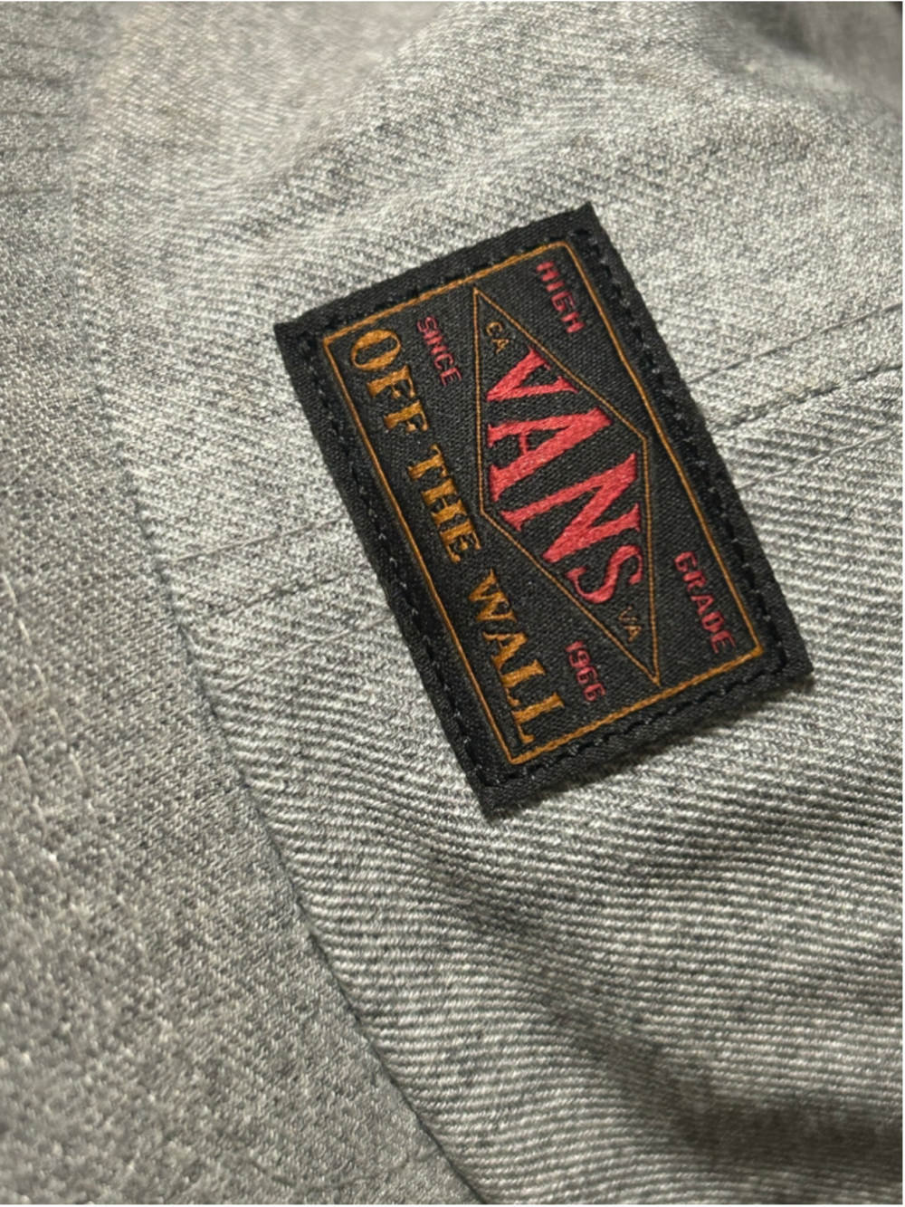 Men's Vans Grey and Black One Size Adjustable Hat